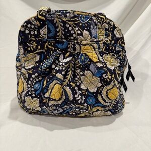 Vera Bradley Sweet Pleat Shoulder Bag Purse in the Retired Ellie Blue Pattern